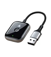 Adaptor auto 2 in 1, Long, Android Auto / CarPlay, convertor wireless (negru)