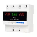 Comutator ATS monofazat digital, protectie supratensiune, Open, 100A
