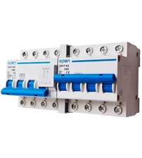 Comutator manual de transfer cu interblocaj, 4P+4P, Open, 63A