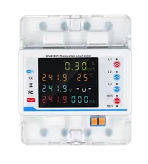 Contor energie smart meter TUYA, trifazat, bidirectional, panouri fotovoltaice 80A
