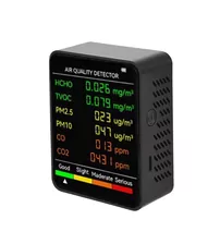 Detector de calitate a aerului PM2.5/PM10 – Monitor pentru interior (negru)