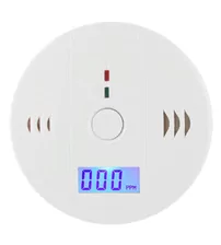 Detector de monoxid de carbon cu display, alarma 85dB, Alb