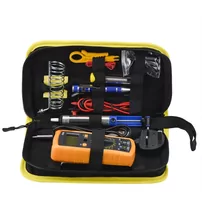 Kit trusa 10 in 1 unelte electrice, multimetru si pistol de lipit