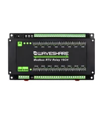 Modul relee Waveshare 24921, 16 canale, RS485, Modbus RTU, Modbus RTU Relay 16CH