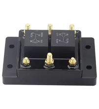Modul releu auto 12V 80A cu siguranta, carcasa impermeabila (negru)