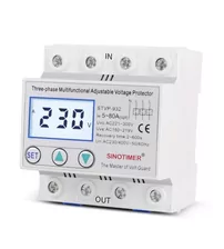 Releu trifazic Sinotimer, 63A, siguranta digitala de protectie tensiune, recuperare automata