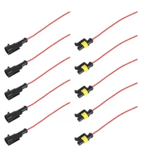 Set 10buc cablu conector auto 1P, impermeabil, tip plug-in, 10 cm