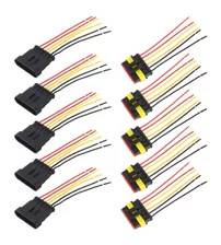Set 10buc cablu conector auto 6P, impermeabil, tip plug-in, 10 cm