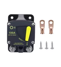 Siguranta resetabila curent continuu, terminale incluse, protectie IP65, 12-48V, 100A 