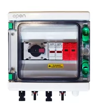 Tablou electric echipat complet panouri fotovoltaice, Open, 1 string, IP65