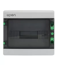 Tablou electric montaj aparent, 12 module, inchidere dubla, Open, IP65