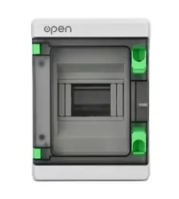 Tablou electric montaj aparent, 4 module, inchidere dubla, Open, IP65
