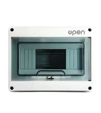 Tablou electric montaj aparent, 8 module, Open, IP65